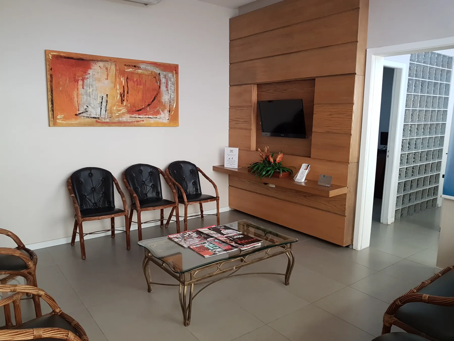 Sala de espera da Clínica Floresta