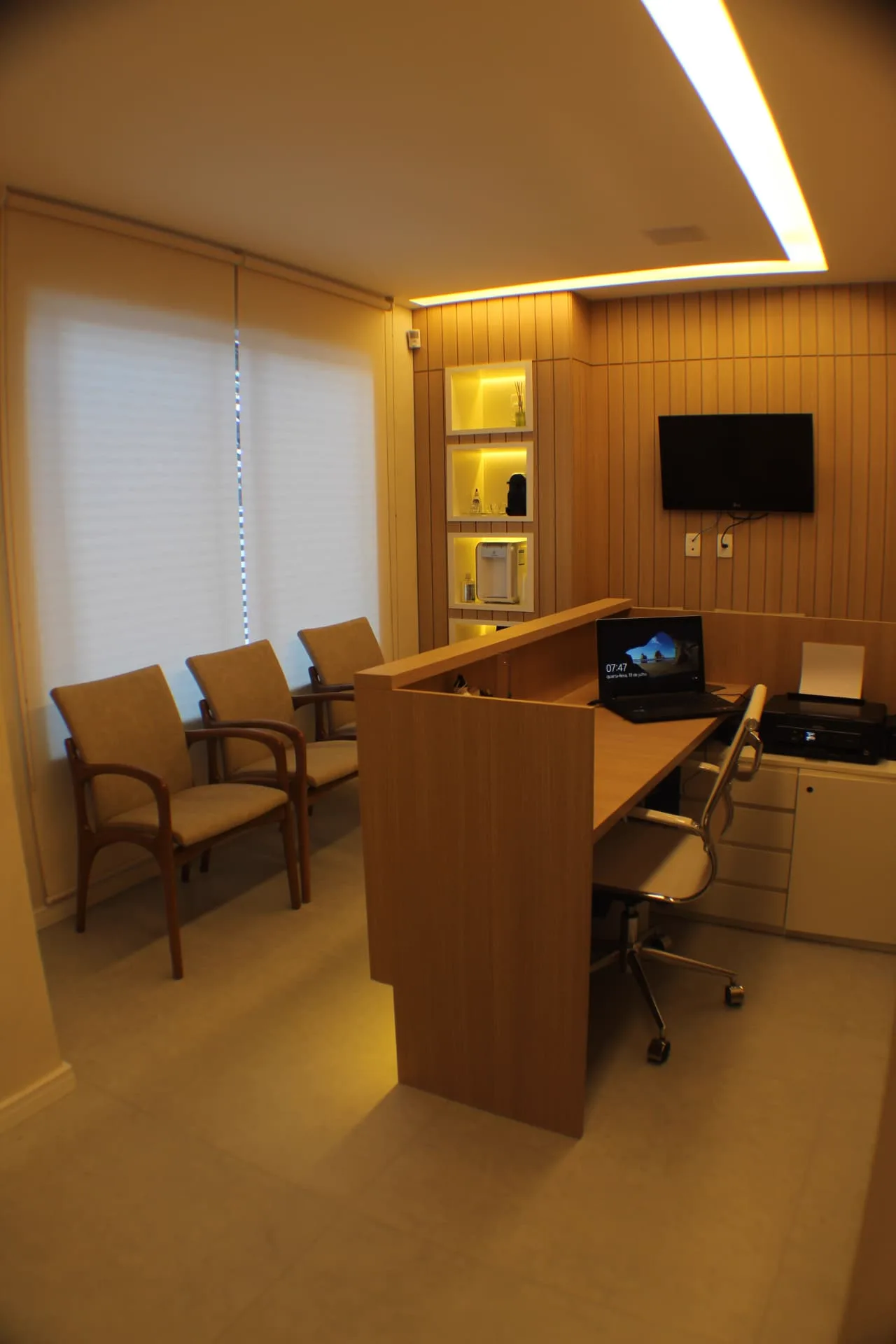Recepção da unidade Lourdes das Clínicas Rodrigo Almada